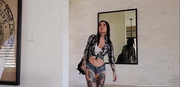  Tattooed milf craves her stepsons cock